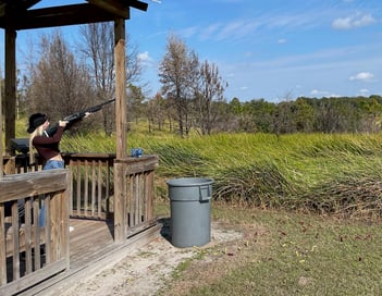 Girl Shooting Shotgun